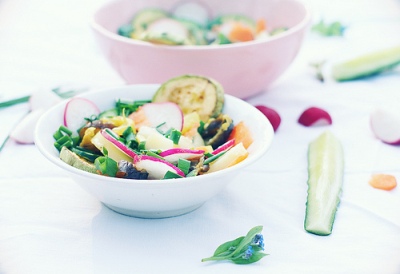 Салат с запеченными овощами