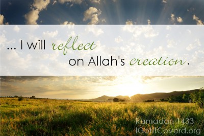 В этот Рамадан я буду размышлять над творениями Ал.... Заметки Рамадана